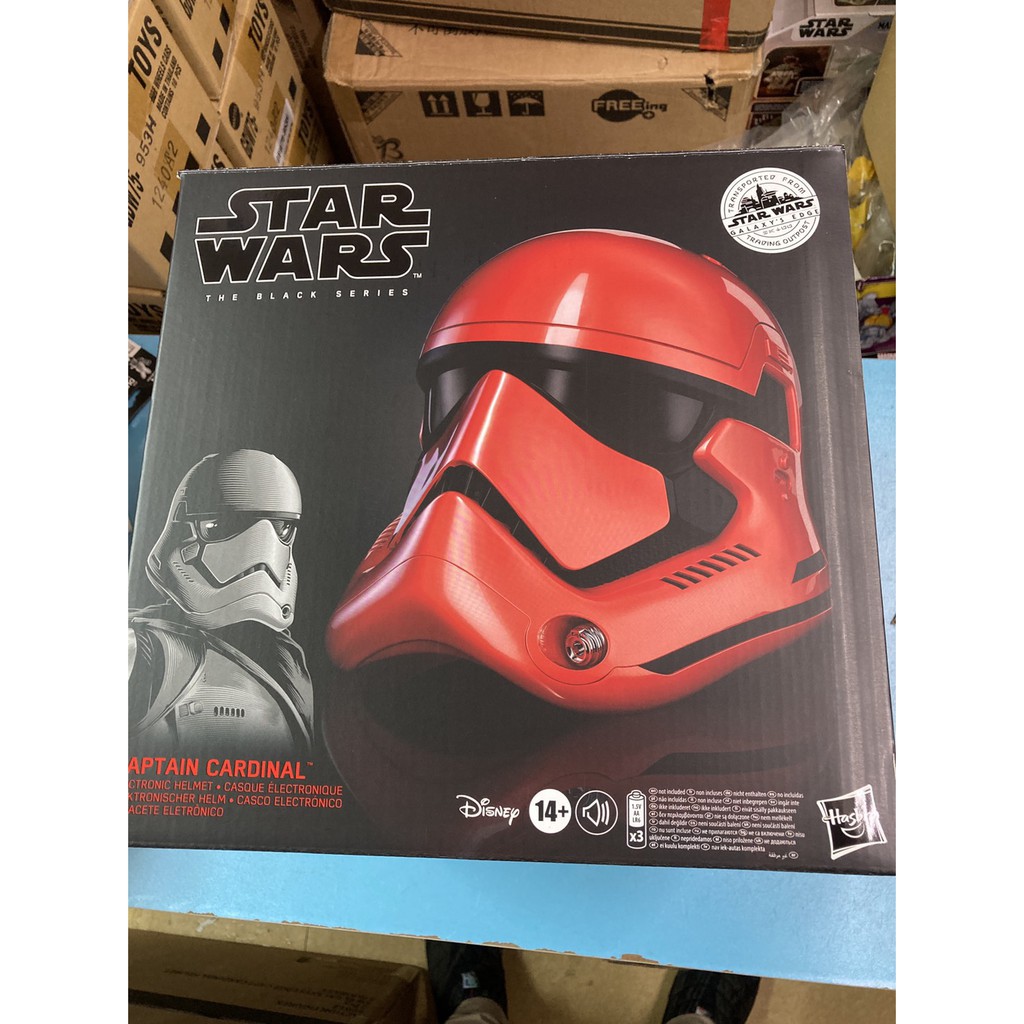 Hasbro mô hình Star Wars The Black Series Captain Cardinal Helmet mũ sắt của lính