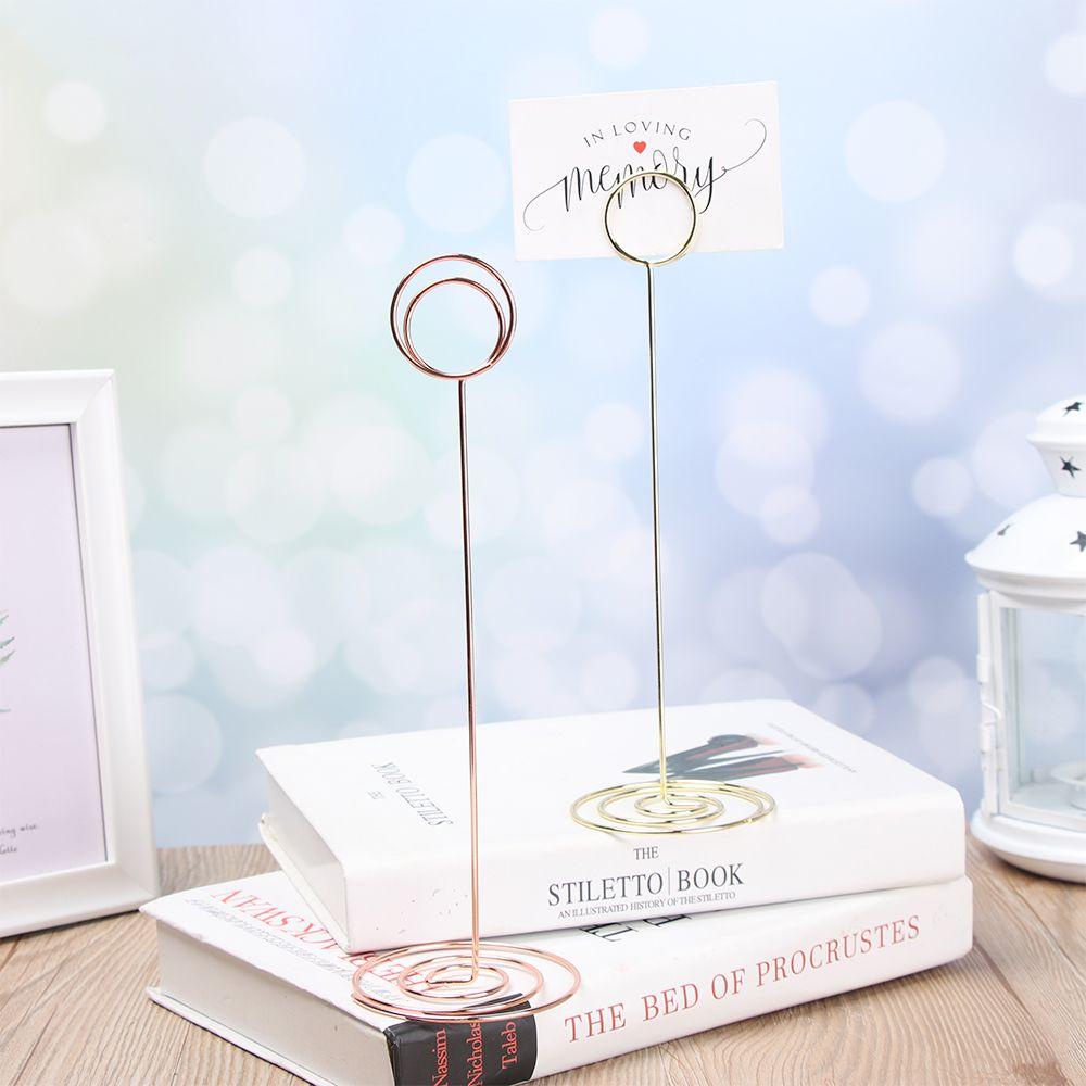 Jane 1pc Thẻ Đặt Hoa Hồng Kim Loại|Kẹp Giấy Hình Trái Tim Trang Trí