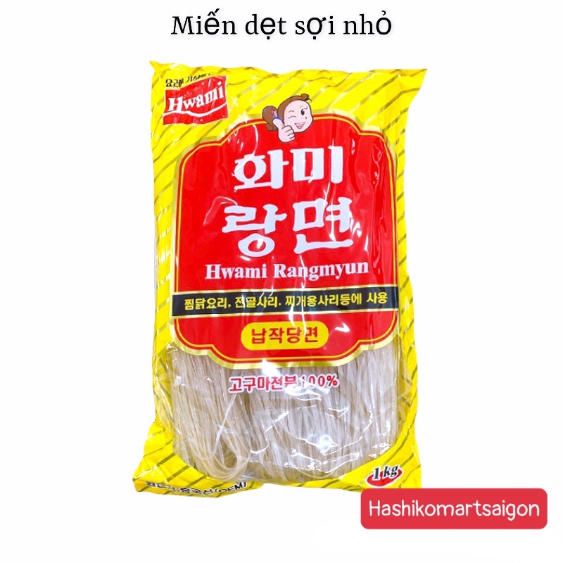 Miến dẹt nhỏ Hàn Quốc Hwami 1kg