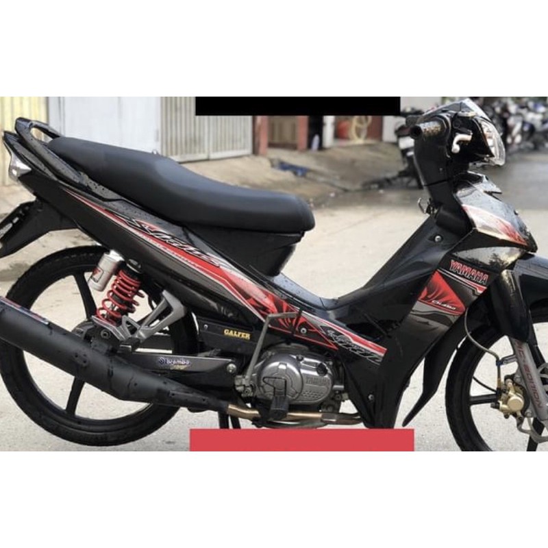 ( Quí khách vui lòng mang ra tiệm cho thợ dán ) Tem Sirius đỏ đen ( rời )