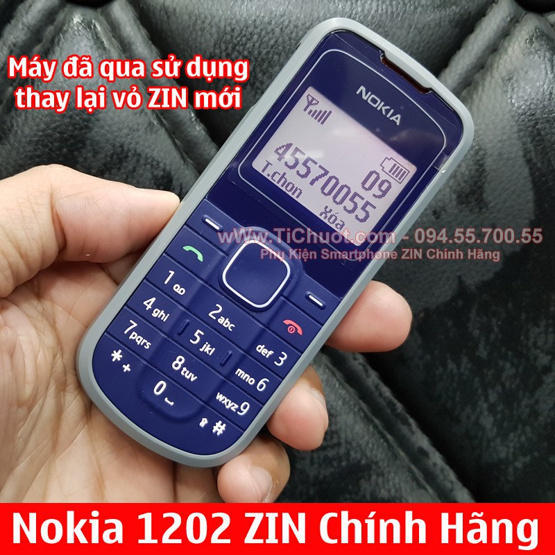  [Chính Hãng] Điện Thoại Nokia 1202 màu Xanh ZIN Nguyên Bản mới 90%-95% sườn trùng IMEI