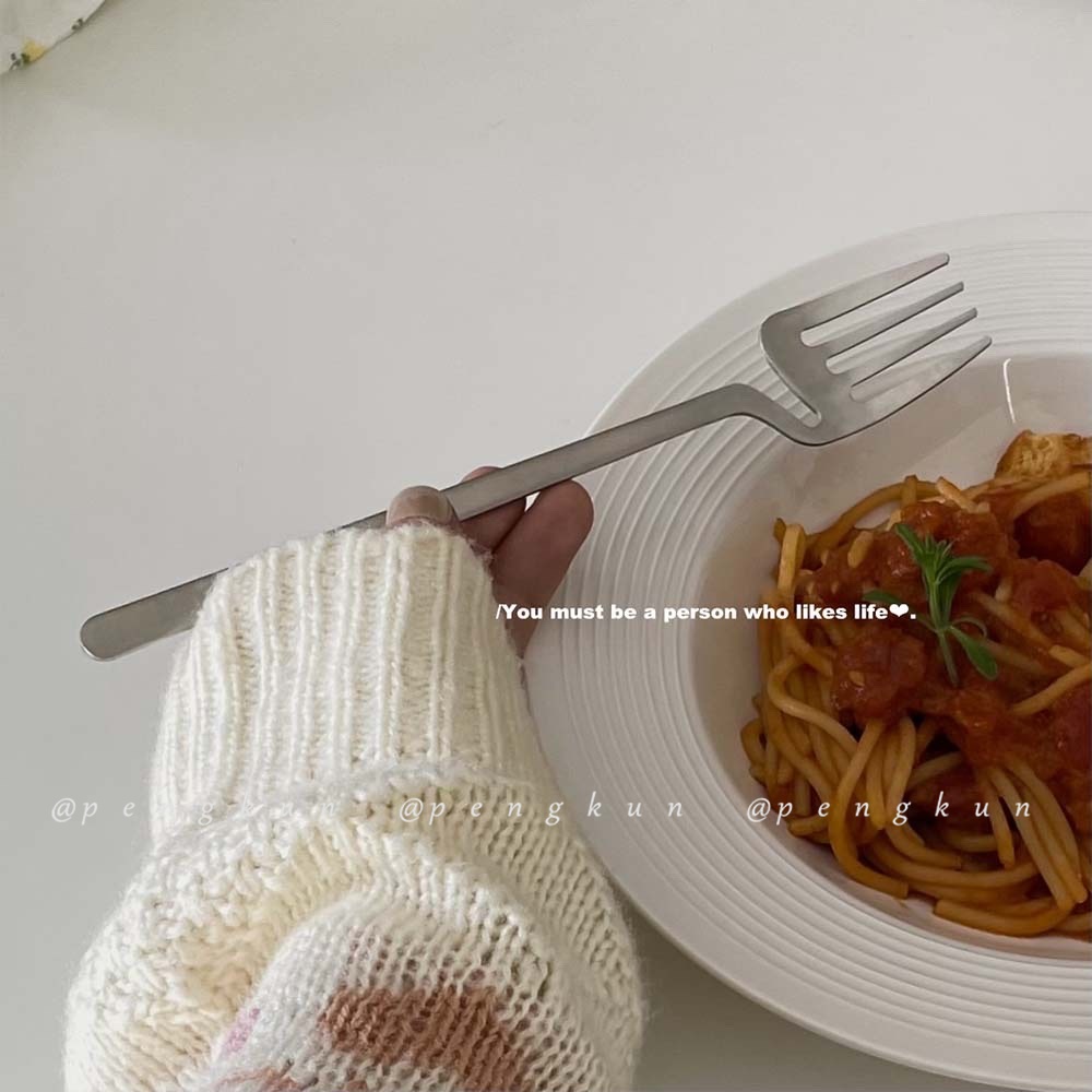 Muỗng Cà Phê Viền Cong Bằng Thép Không Gỉ 304 Phong Cách Nhật Bản