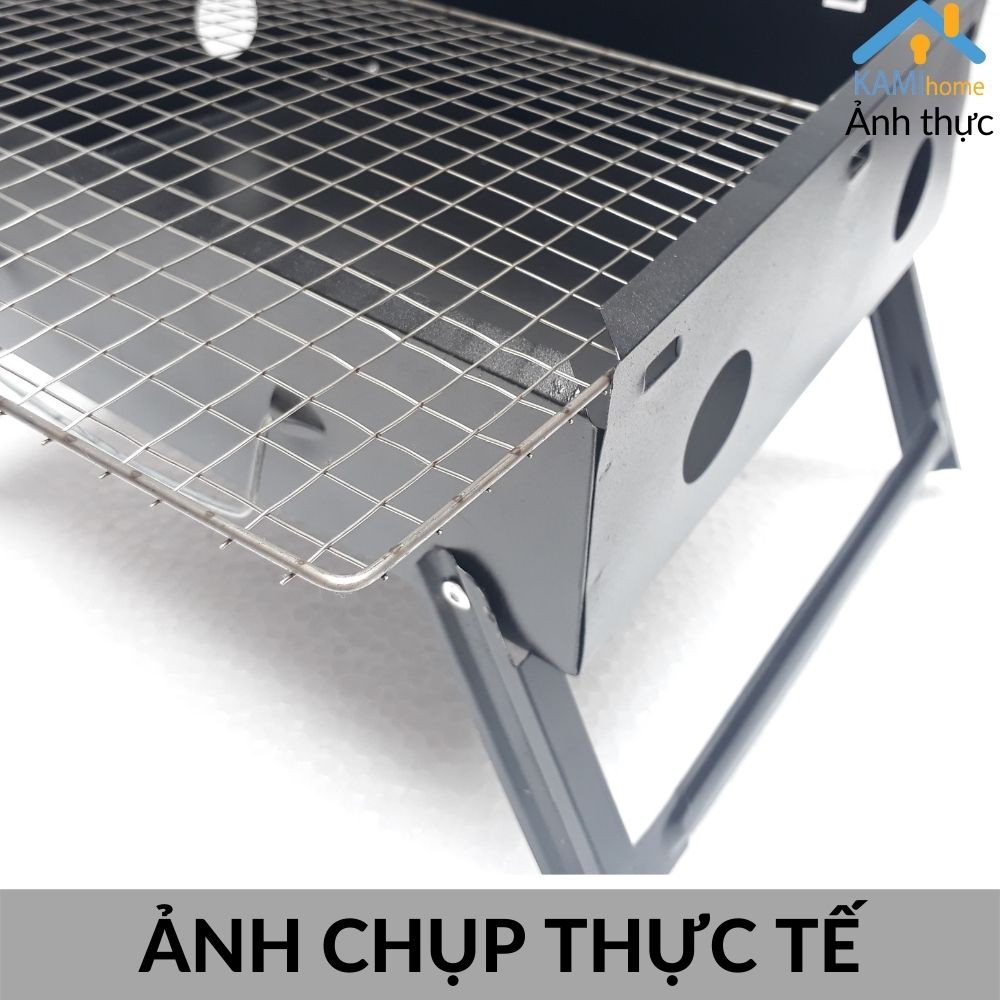 Bếp nướng than hoa không khói ngoài trời thiết kế gấp gọn xách tay cho dã ngoại mã 35000