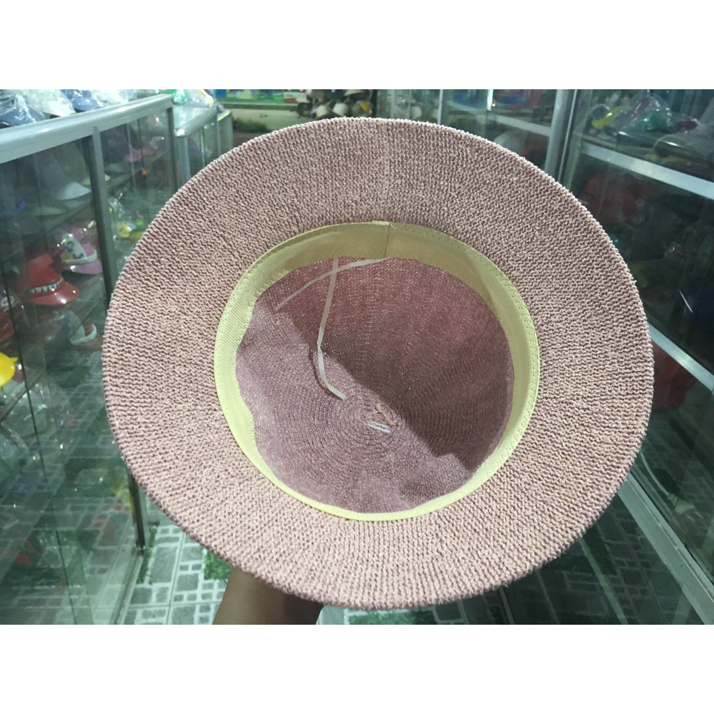 Nón cói nữ chữ M vành rộng 6cm mũ quảng châu cao cấp mũ rộng vành đi biển