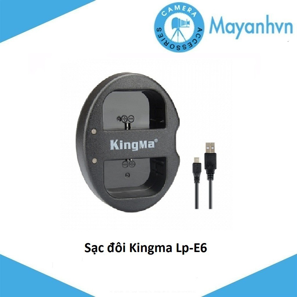 Sạc đôi Kingma LP-E6  Xbỏ sỉ