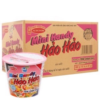 Thùng 12 ly mì hảo hảo handy mini 47g