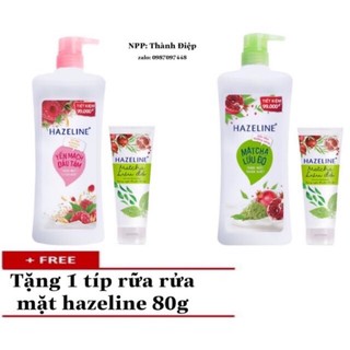 Sữa Tắm Hazeline Matcha Lựu Đỏ Chai 900g