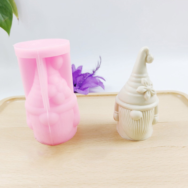 Khuôn Silicone Làm Bánh Hình Ông Già Noel / Bông Hoa / Ông Già Noel 3D DIY