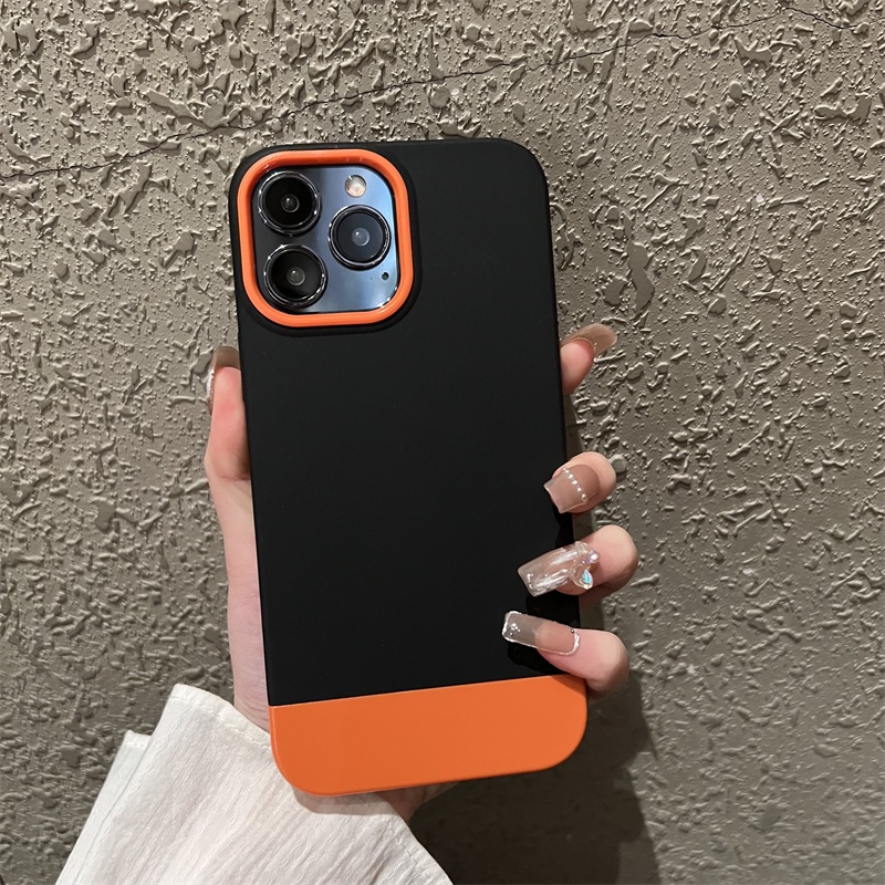 Ốp Điện Thoại Silicone Mềm Chống Sốc Màu Tương Phản Cho iPhone X XR XS Max 11 Pro Max