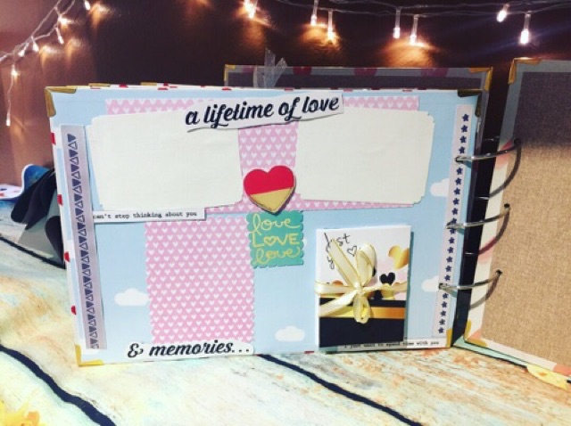 Scrapbook chủ đề tình yêu Valentine