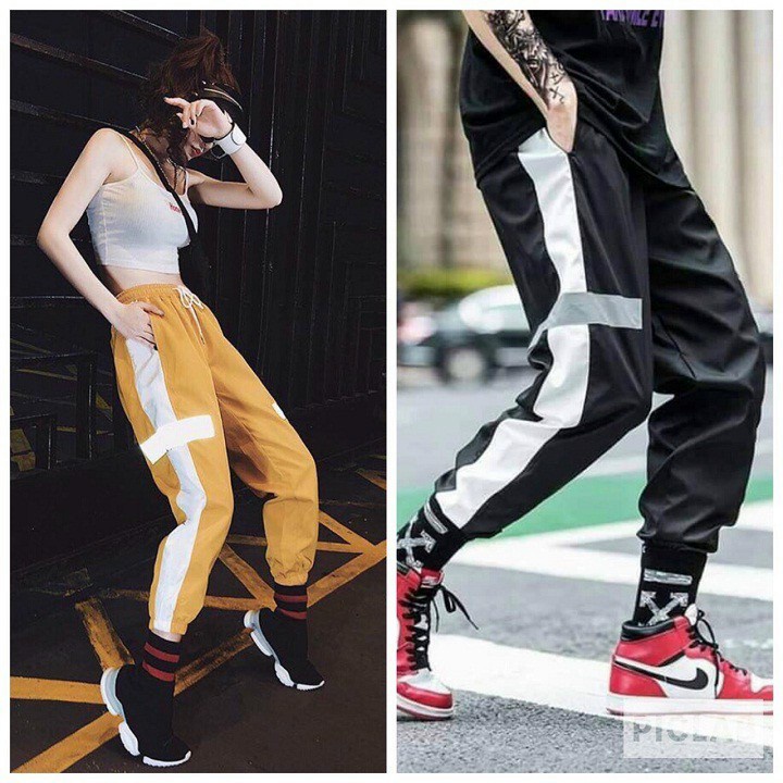 [Freeship] Quần dù phát sáng unisex thời trang năng động trẻ trung TP210