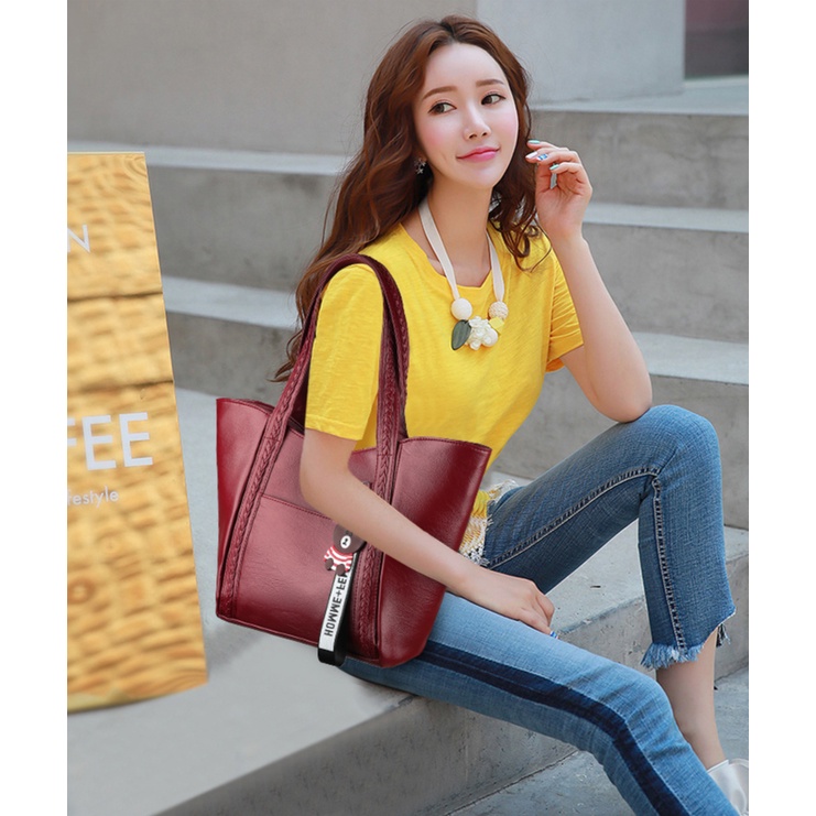 Túi Xách Nữ Đeo Vai Perempuan Phong Cách Hàn Quốc Beg Besar Beg Tangan Wanita Murah Cantik