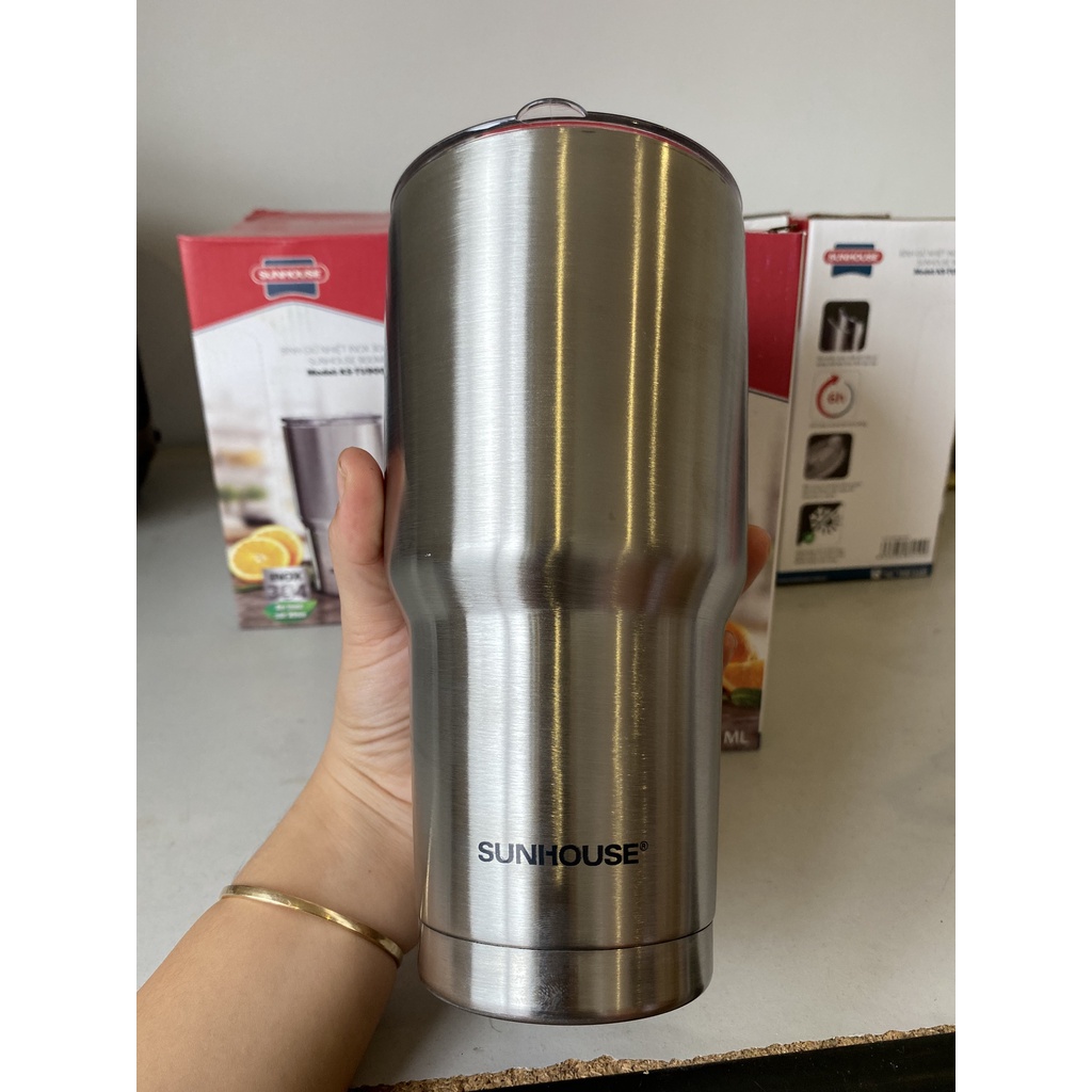 BÌNH GIỮ NHIỆT INOX 304 SUNHOUSE 900ML KS-TU900I
