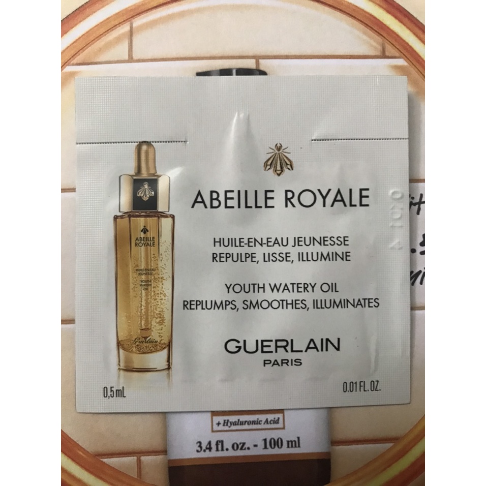 Siêu phẩm Sample Dầu dưỡng chống lão hóa Guerlain Abeille Royale Youth Watery Oil 0.5ml