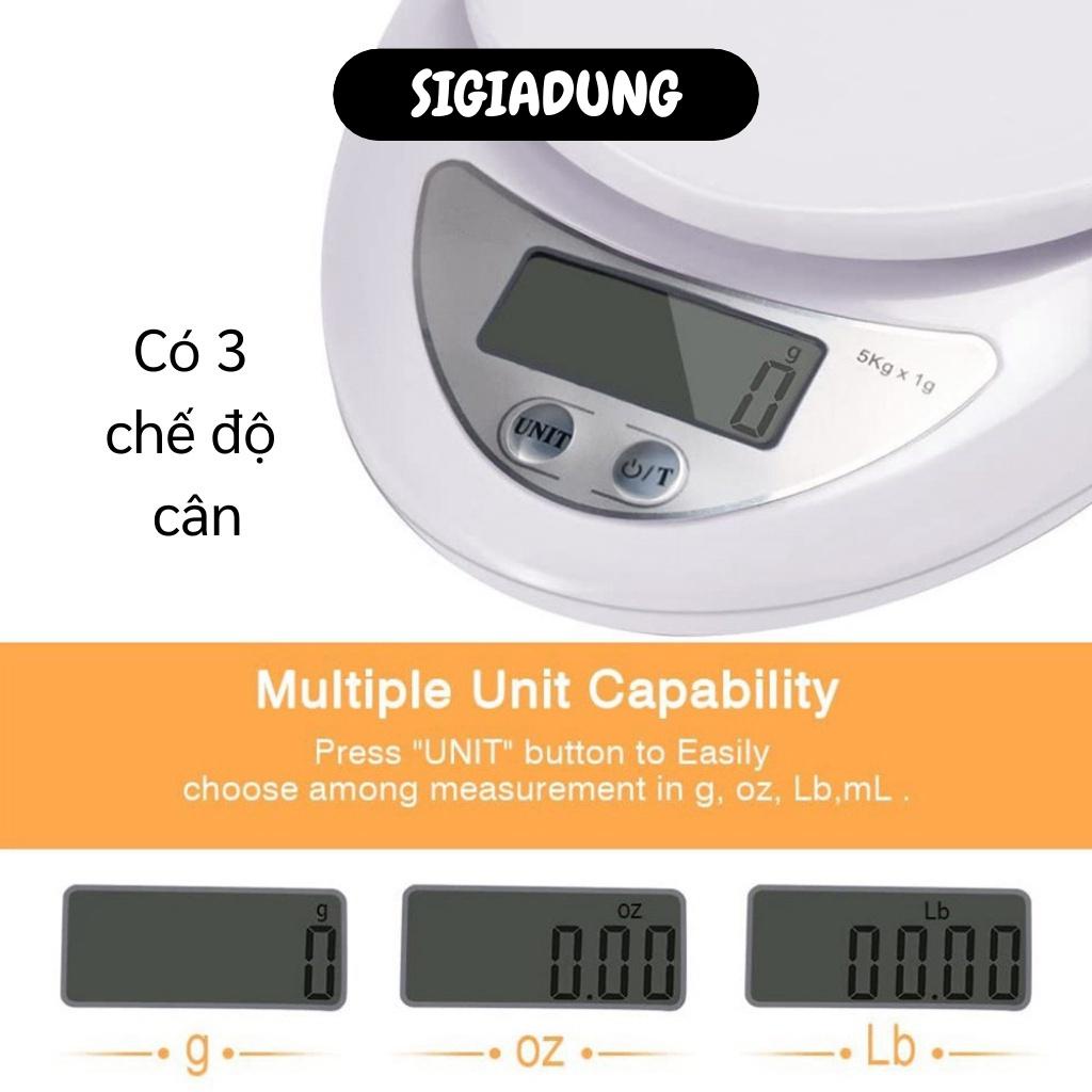 [SGD] Cân Tiểu Ly - Cân Điện Tử Nhà Bếp Electronic Kitchen 5kg Đo Lường Chính Xác Cao 3485