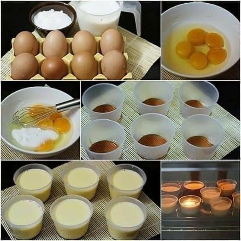 COMBO 10 HŨ NHỰA LÀM BÁN FLAN, CARAMEN HÀNG ĐẸP LOẠI TO