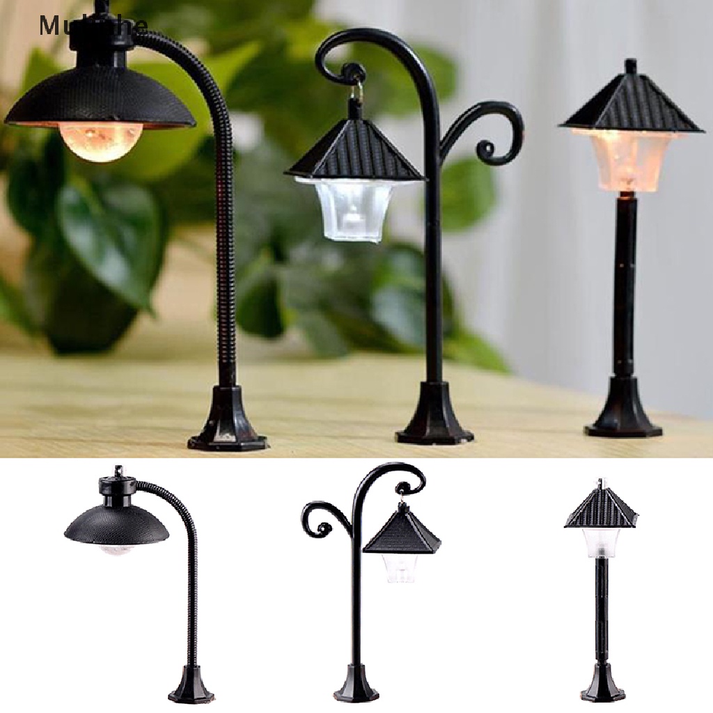 Mô hình đèn đường công viên mini dành cho trang trí tiểu cảnh