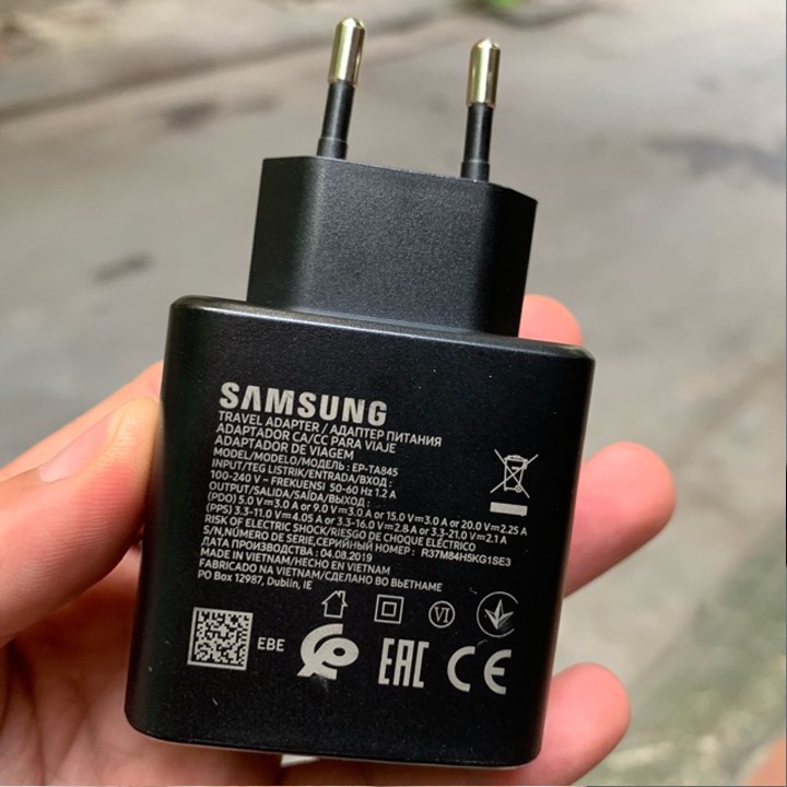 Bộ củ cáp sạc nhanh Samsung 45W chuẩn PD