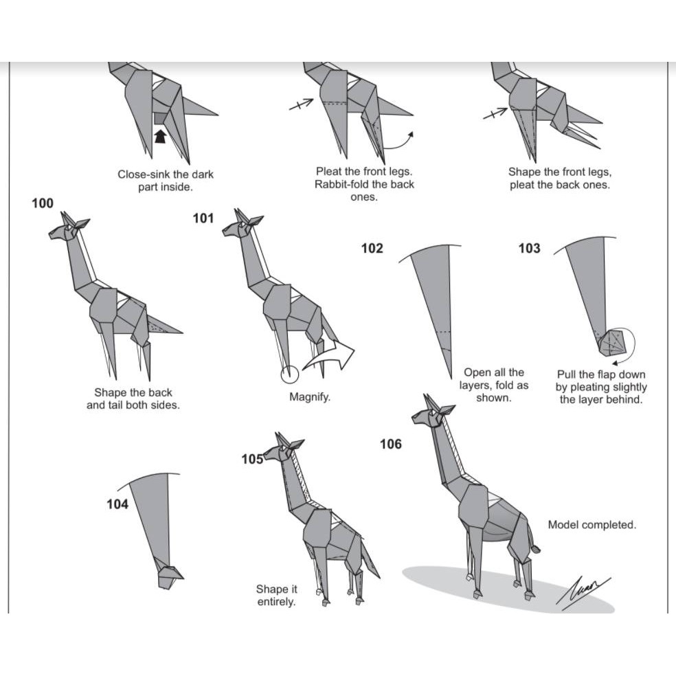 [E-book] Giraffe Diagram - Hướng dẫn xếp hình.
