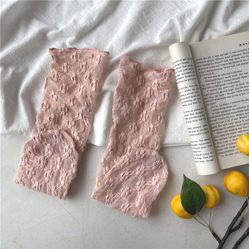 Vớ Lưới Thoáng Khí Họa Tiết Hoa Dễ Thương Cho Nữ