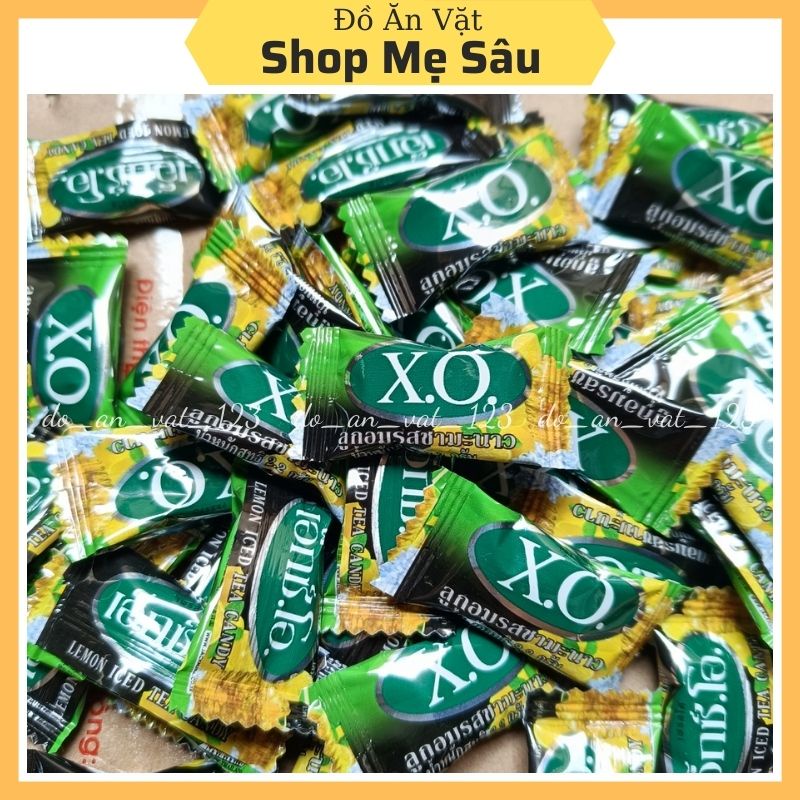 Kẹo ngậm XO trà xanh vị chanh Thái Lan gói 110g