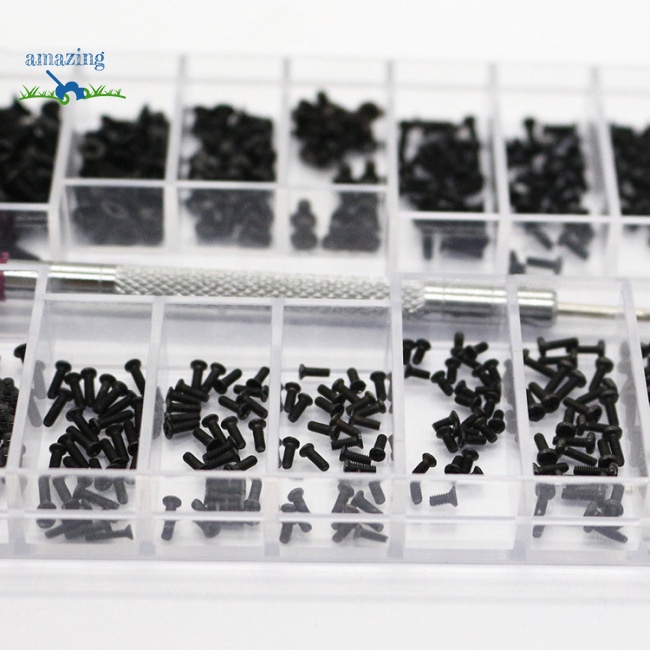 Bộ 500 Ốc Vít Mini 18 Loại 1.6mm Dùng Sửa Chữa Laptop Diy