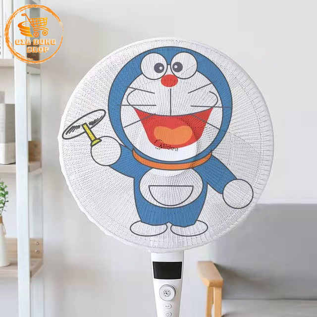 Lưới Bọc Quạt Hình Thú Ngộ Nghĩnh, Có Dây Rút Bao Toàn Bộ Quạt An Toàn Cho Bé