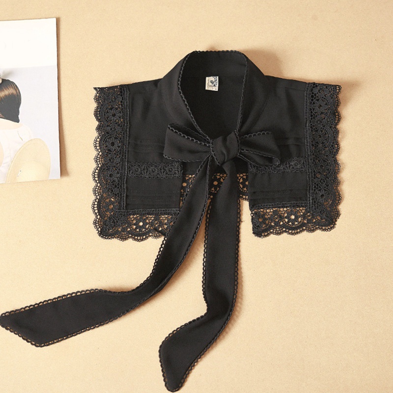 Cổ Áo Giả Thêu Hoa Rỗng Có Thể Tháo Rời Cho Nữ Shrug