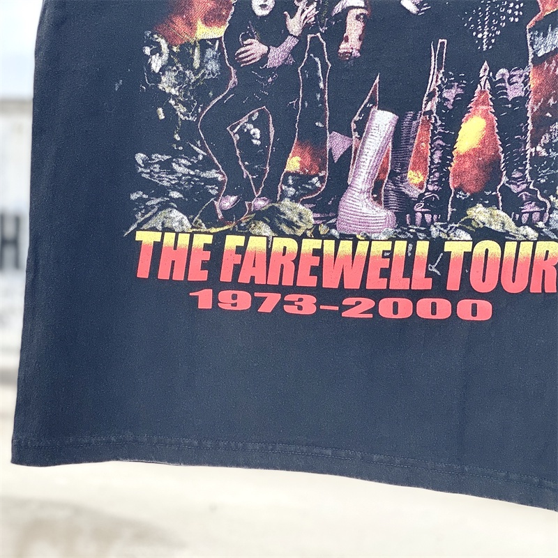 Áo Thun Tay Ngắn In Họa Tiết Ban Nhạc rock Kiss heavy metal Cá Tính Chất Lượng Cao Thoải Mái Dễ Giặt