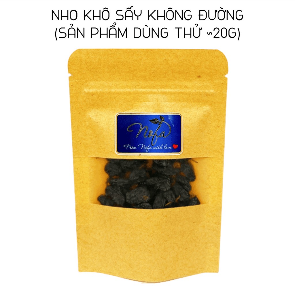 Nho khô đen 20g nhập khẩu Mỹ bổ sung Vitamin giúp da đẹp mịn màng