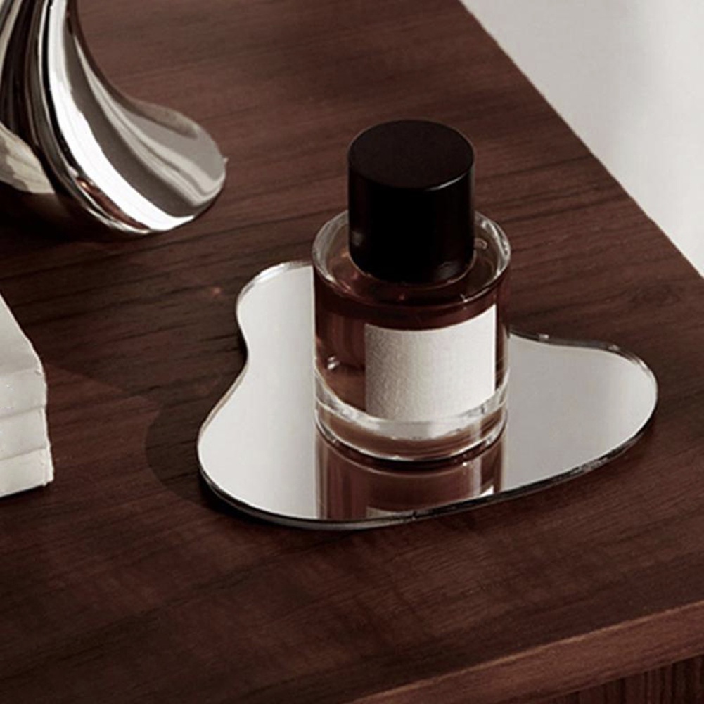 Tấm Lót Cốc Nước/ Cốc Nước Bằng Acrylic Mặt Gương Cách Nhiệt Đơn Giản Trang Trí Nhà Cửa/Quán Cà Phê