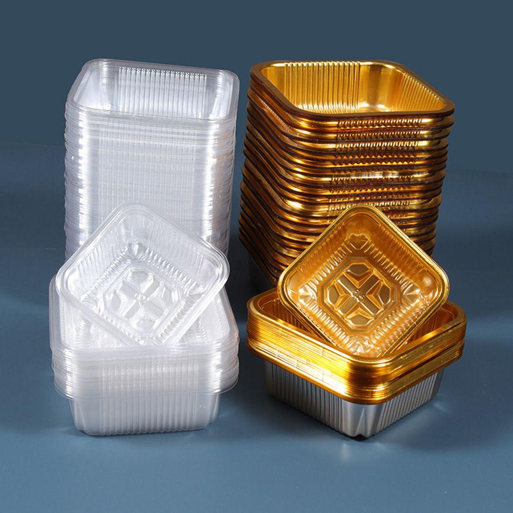 Set 100 Khay Đựng Bánh Trung Thu / Kẹo Ngọt Màu Bạc