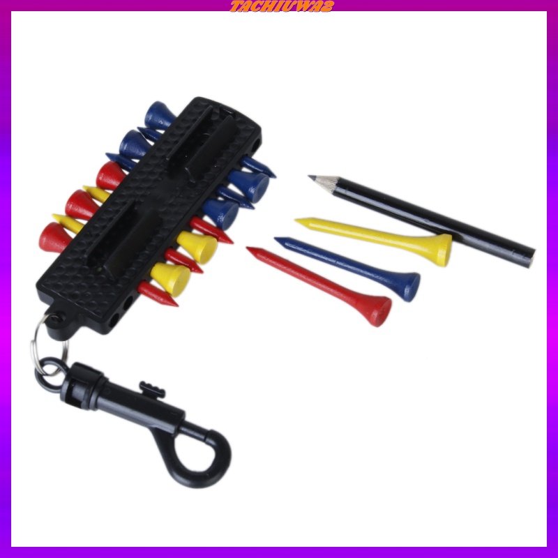 Móc Khóa 12 Giá Đỡ Bóng Golf + 2 Bút Đánh Dấu Tiện Dụng Tachiuwa2