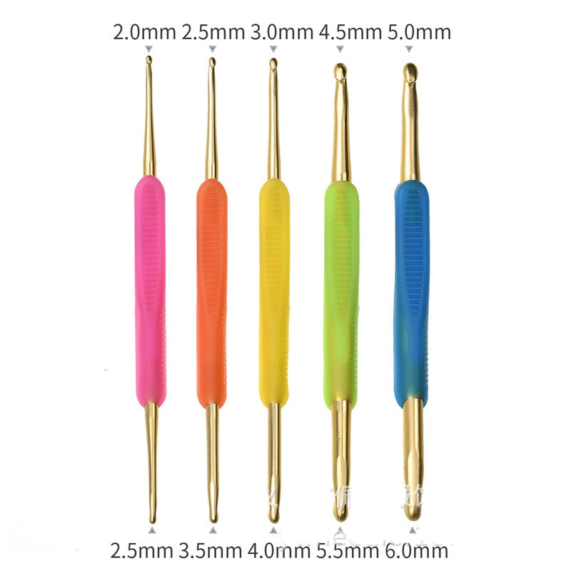 Bộ que móc hai đầu mô phỏng Hamanaka 5 cây 10 size tiện dụng - Tiệm nhà Lam