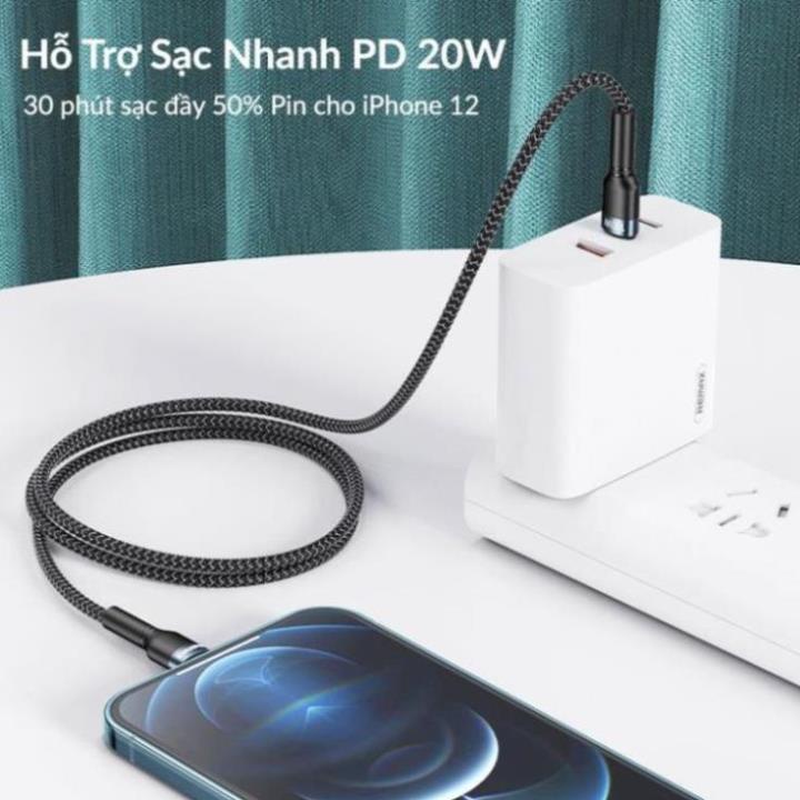 Dây Sạc Nhanh IPRemax RC-171 TypeC to ,PD 20W,ChIPE-marker,Dài 1m,Chống Sạc Quá Tải,Chống Gãy Cáp