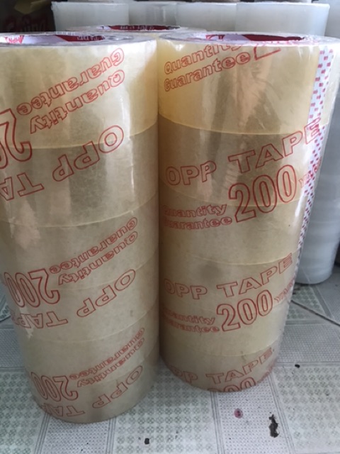 Băng keo trong/đục 5F 200Ya - 1.8kg/cây (6 cuộn)