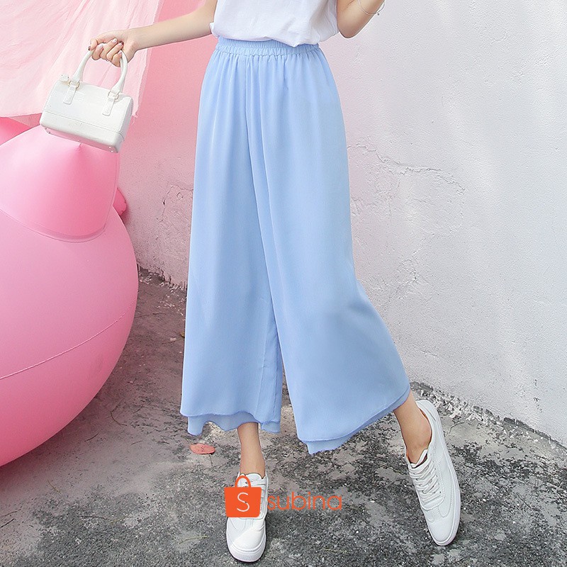 PTS2583 - Quần culottes 2 lớp chiffon