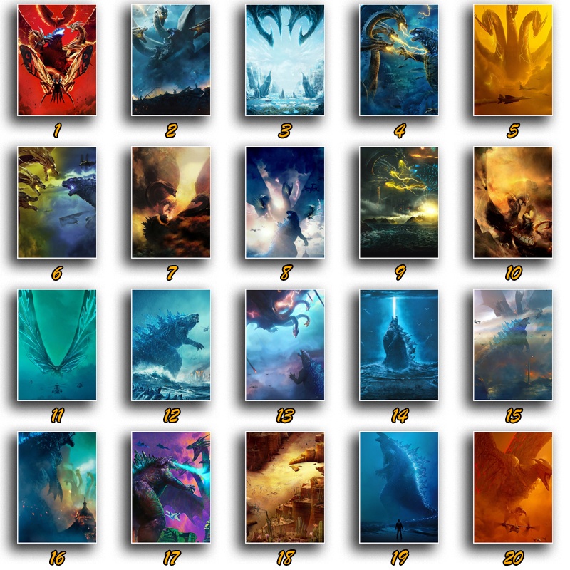 Áp Phích Trang Trí Nội Thất Hình Quái Vật godzilla: king of the monsters