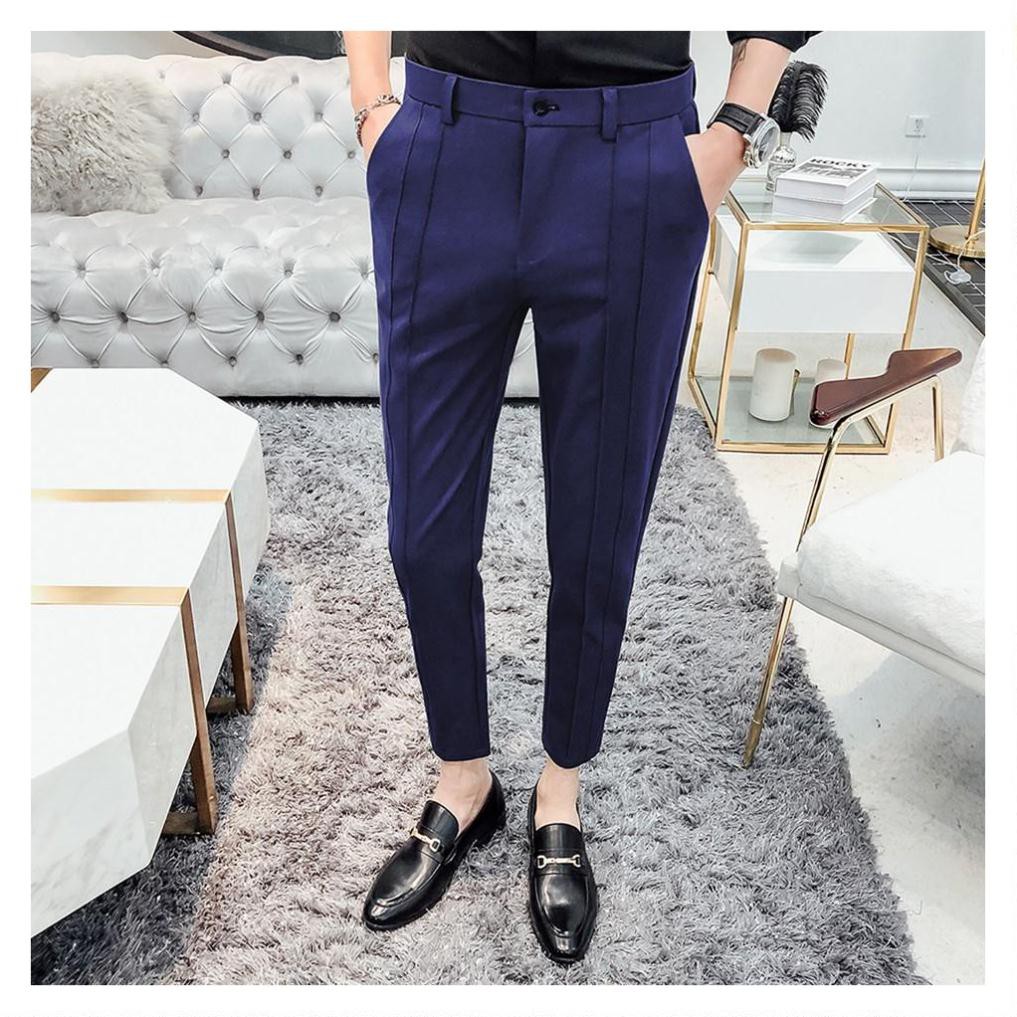 Quần tây âu cao cấp trẻ trung phù hợp với giới trẻ, chất tuyxi | BigBuy360 - bigbuy360.vn