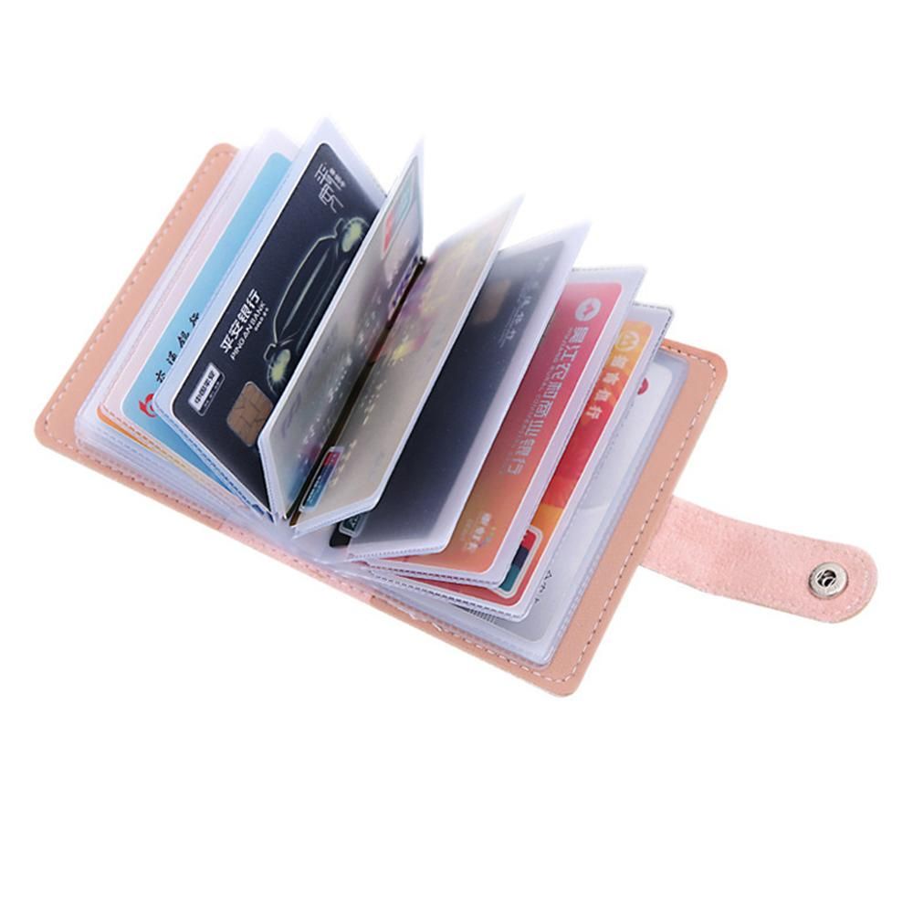 NIUYOU [Ready Stock] Multi-function Wallet PU Leather Slim Pocket Bag Women Men Credit Card Holder Candy Color Purse RFID Blocking