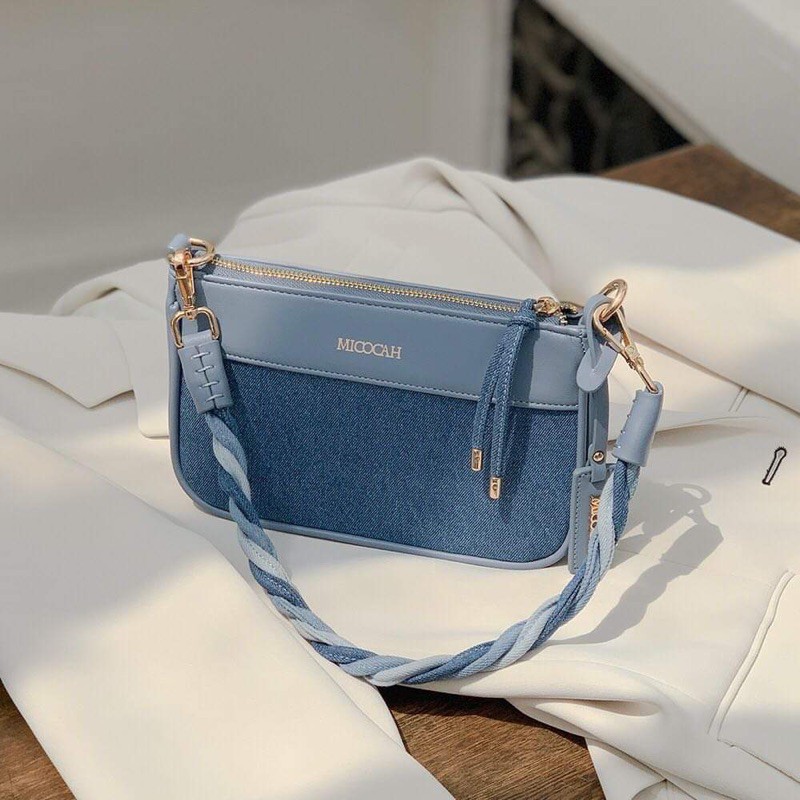 Túi kẹp nách- đeo chéo hot trend màu xanh jean mới nhất | BigBuy360 - bigbuy360.vn