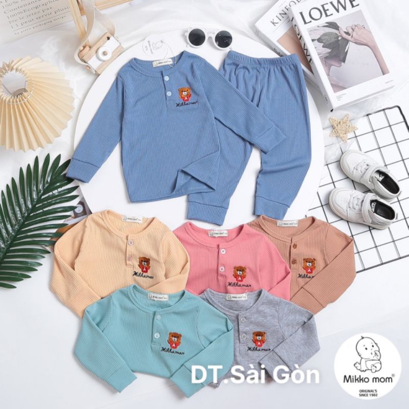 {6-16kg} Bộ Len Tăm Dài Tay Cho Bé chất dày dặn (loại đẹp) M544