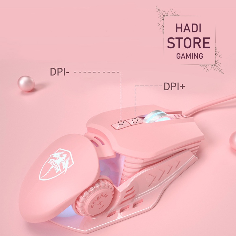 Chuột Gaming, Chuột Chơi Game Máy Tính PC, Laptop Có Dây Led RGB 6400 DPI G530 Gragon Chính Hãng HADI_STORE GAMING