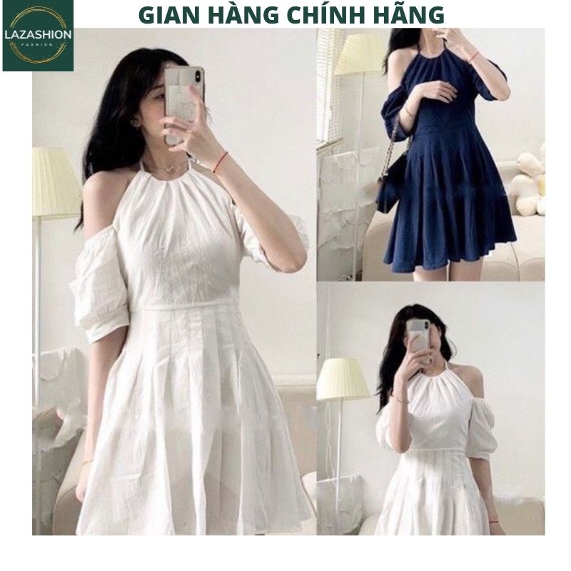 Đầm babydoll công chúa cổ yếm kiểu dáng ulzzang vintage tiểu thư bánh bèo dễ thương , váy dự tiệc -LAZASHION | WebRaoVat - webraovat.net.vn