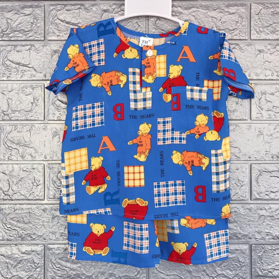 COMBO 3 bộ quần áo bé trai vải tole  loại 1 mềm mại, thoáng mát,ít co rút thấm hút mồ hôi