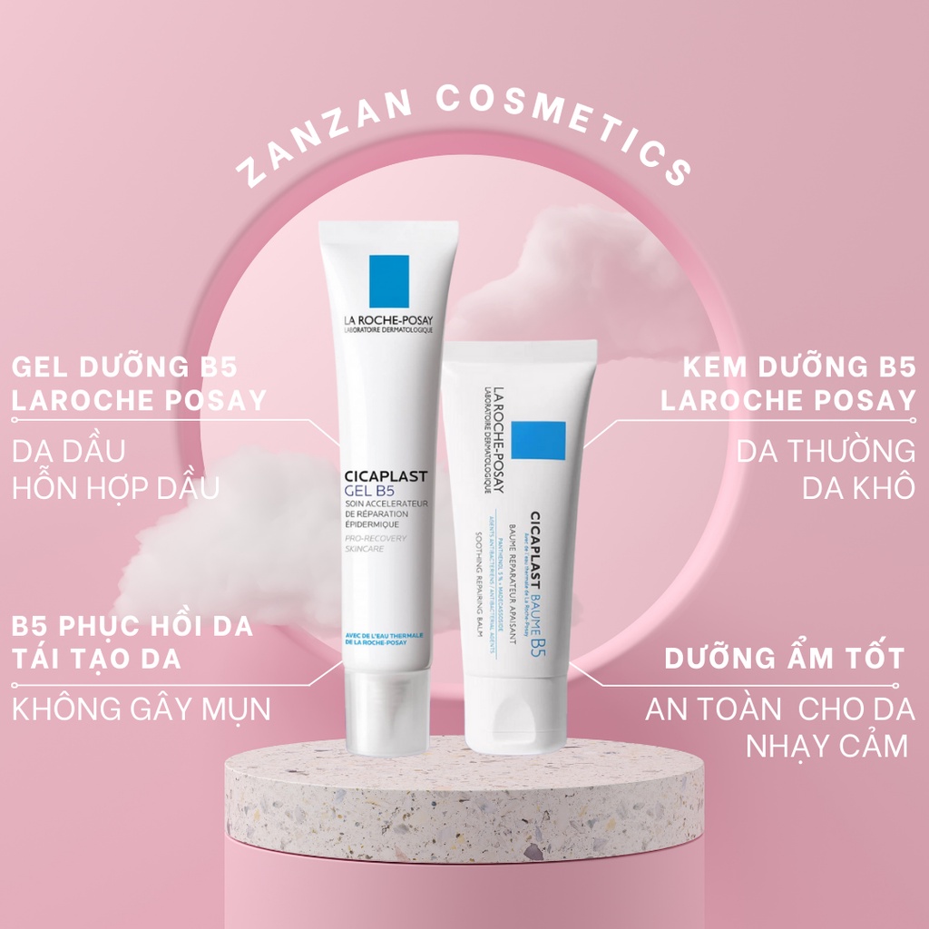 kem và gel b5 Laroche Posay B5