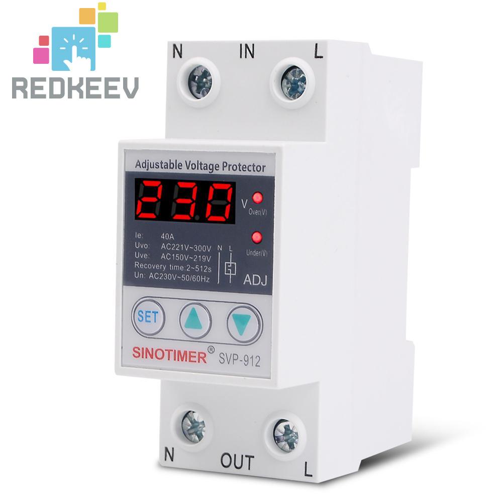 Redkeev SVP-912 Overvoltage Undervoltage Protective Device Reset Protector Relay | BigBuy360 - bigbuy360.vn