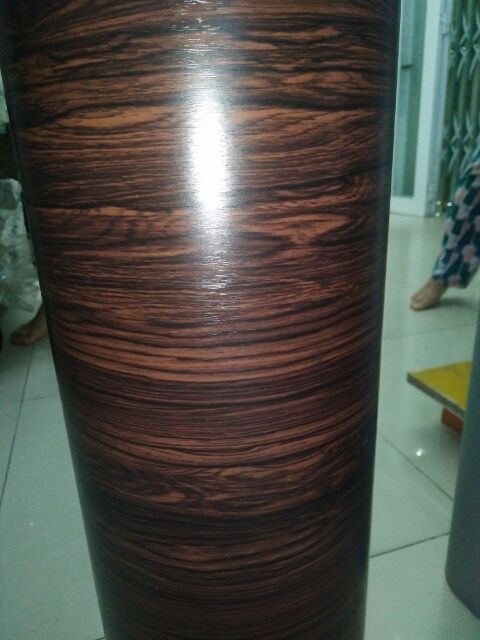 Bộ tem dán xe màu gỗ mun ngang 30cm Dài 1 mét