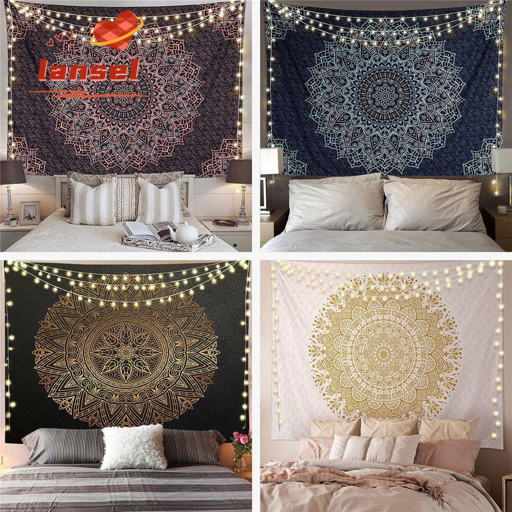 Thảm Treo Tường Trang Trí In Hình Phong Cách Bohemian