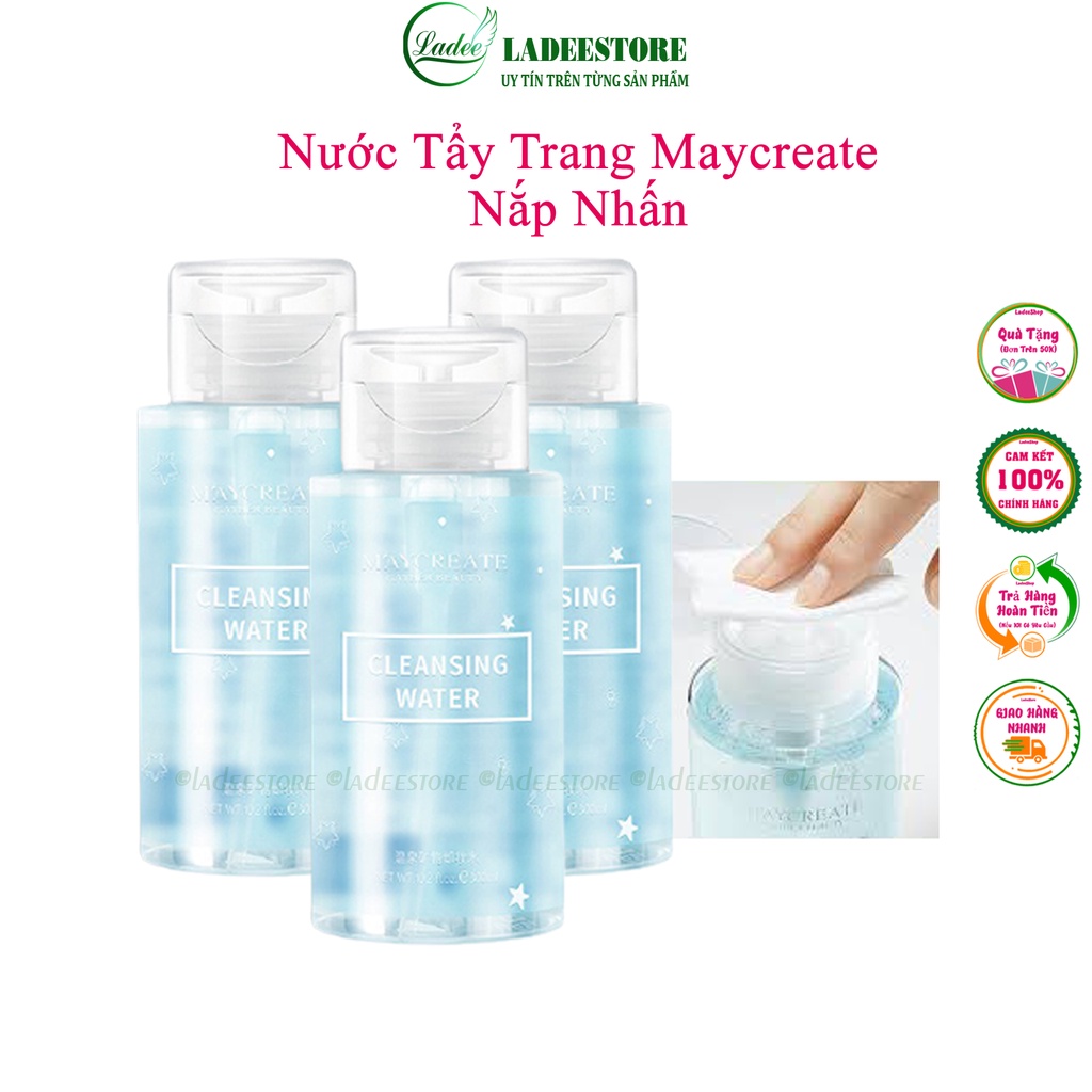 Nước Tẩy Trang Nắp Nhấn Maycreate Tẩy Trang Tiện Lợi